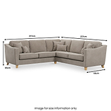 Claridge Soft Chenille Corner Sofa  from Roseland Furniture