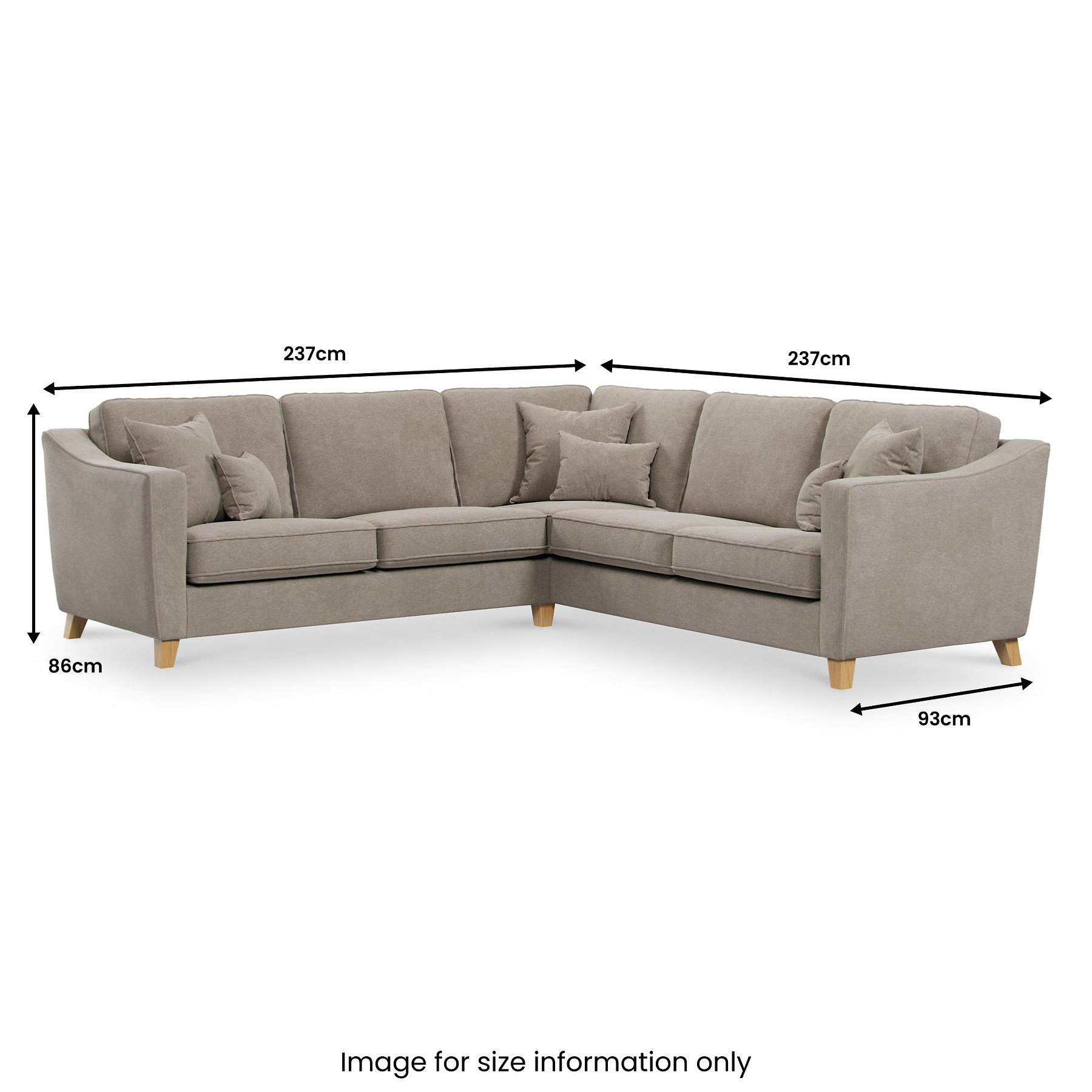 Claridge Soft Chenille Corner Sofa  from Roseland Furniture