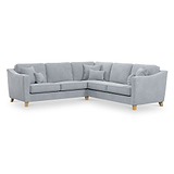 Claridge Soft Chenille Corner Sofa Ice from Roseland Furniture