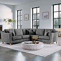 Claridge Soft Chenille Corner Sofa Heater from Roseland Furniture