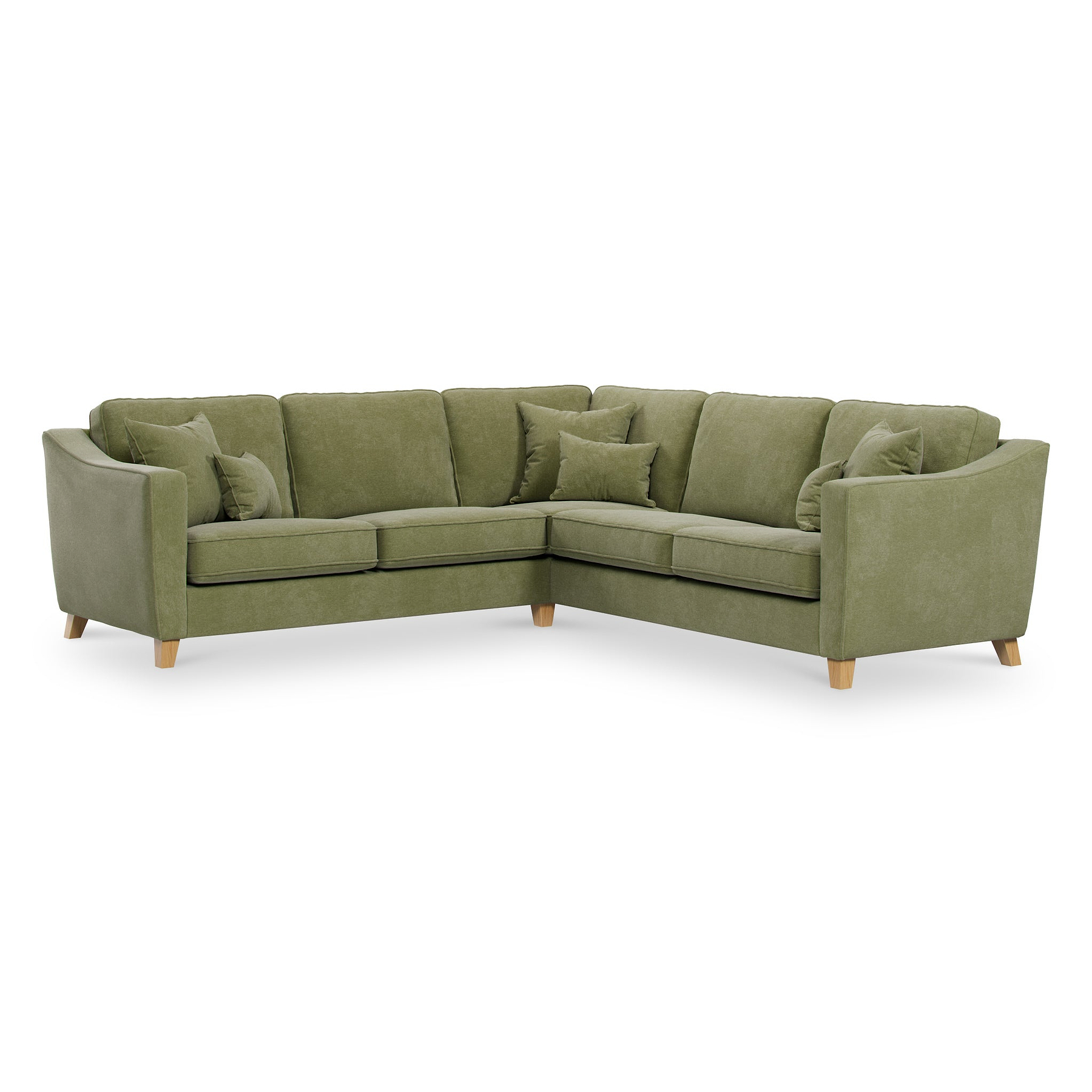 Claridge Moss Green Large Corner Sofa from Roseland Furniture