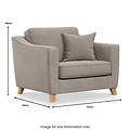 Claridge Soft Chenille Snuggle Chair  from Roseland Furniture