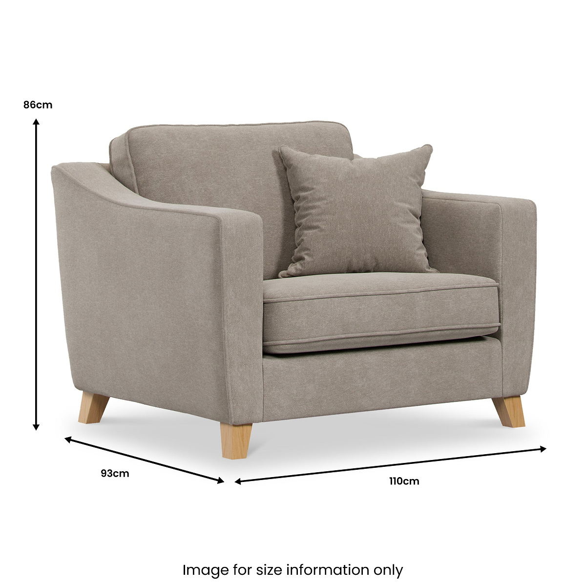 Claridge Soft Chenille Snuggle Chair  from Roseland Furniture