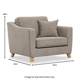 Claridge Soft Chenille Snuggle Chair  from Roseland Furniture