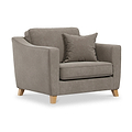 Claridge Soft Chenille Snuggle Chair Beige from Roseland Furniture