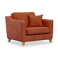 Claridge Soft Chenille Snuggle Chair Terra from Roseland Furniture