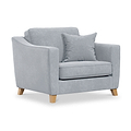 Claridge Soft Chenille Snuggle Chair Ice from Roseland Furniture