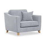Claridge Soft Chenille Snuggle Chair Ice from Roseland Furniture
