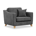 Claridge Soft Chenille Snuggle Chair Heather from Roseland Furniture