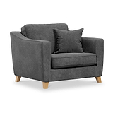 Claridge Soft Chenille Snuggle Chair Heather from Roseland Furniture
