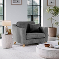 Claridge Soft Chenille Snuggle Chair Heather from Roseland Furniture