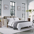 Claridge Soft Chenille 2 Seater Sofabed Linen Life1 from Roseland Furniture