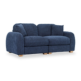 Cloud 3 Seater Sofa Deep Blue from Roseland Furniture