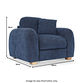 Cloud Armchair Deep Blue from Roseland Furniture