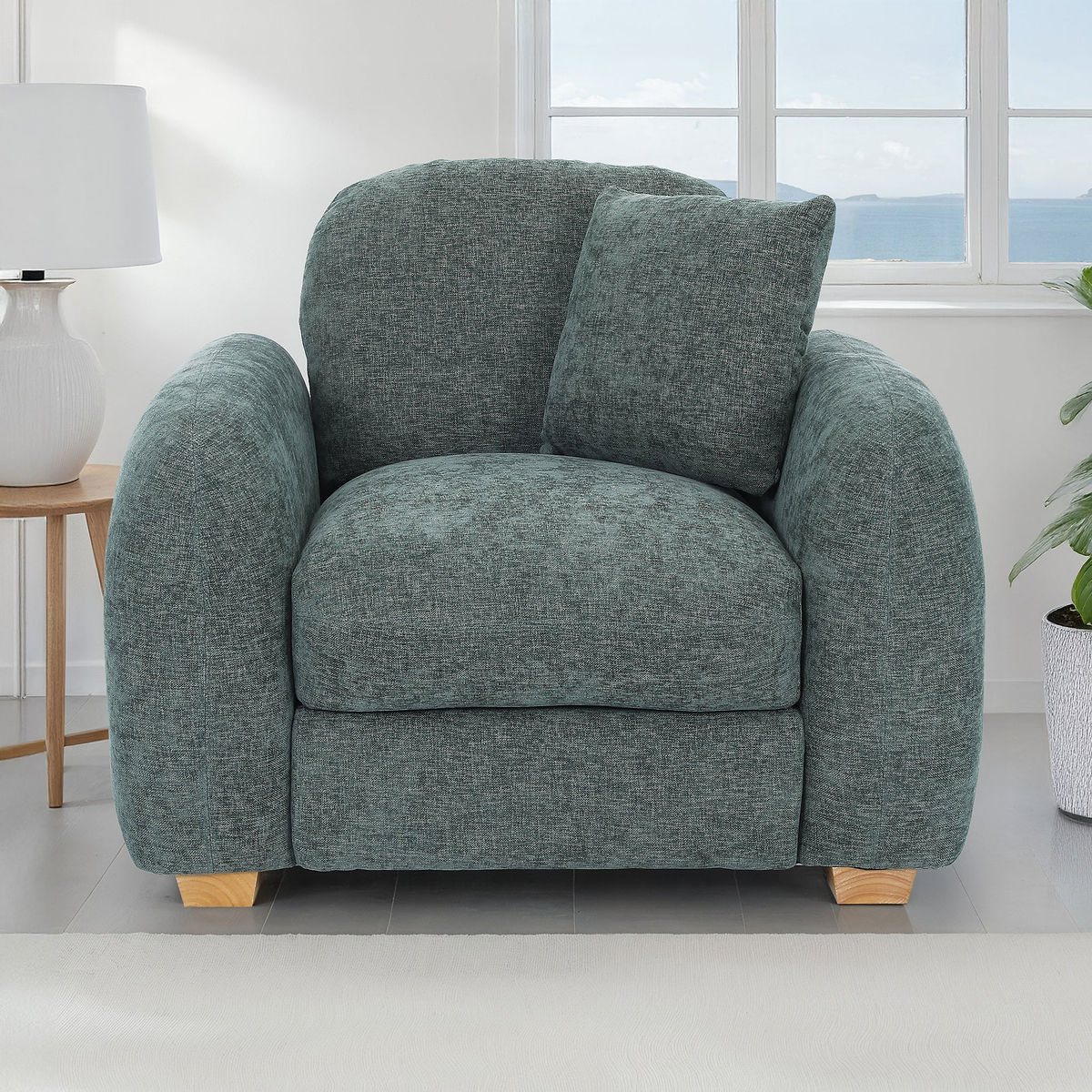 Cloud Armchair Moss Green from Roseland Furniture