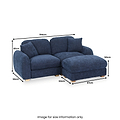 Cloud Chaise Sofa Deep Blue from Roseland Furniture