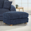 Cloud Footstool Deep Blue from Roseland Furniture