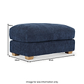 Cloud Footstool Deep Blue from Roseland Furniture