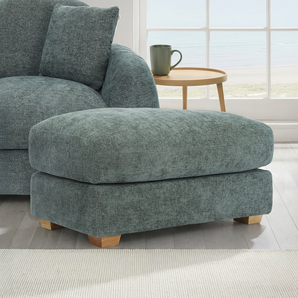 Cloud Footstool Moss from Roseland Furniture