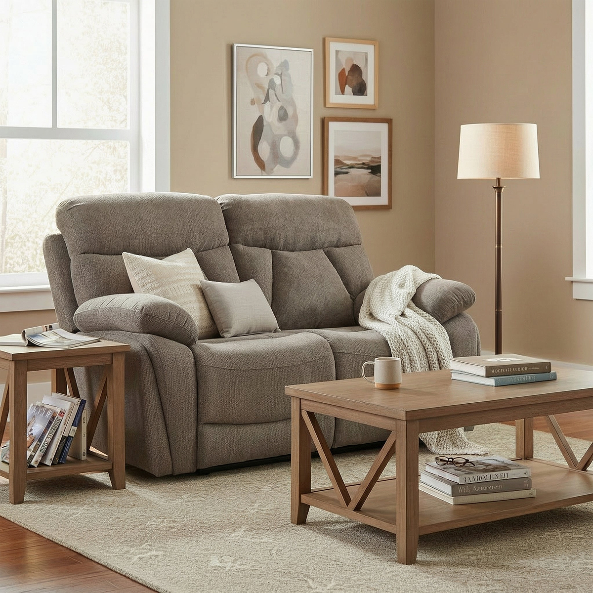 Yarbury 2 Seater Manual Recliner from Roseland Furniture