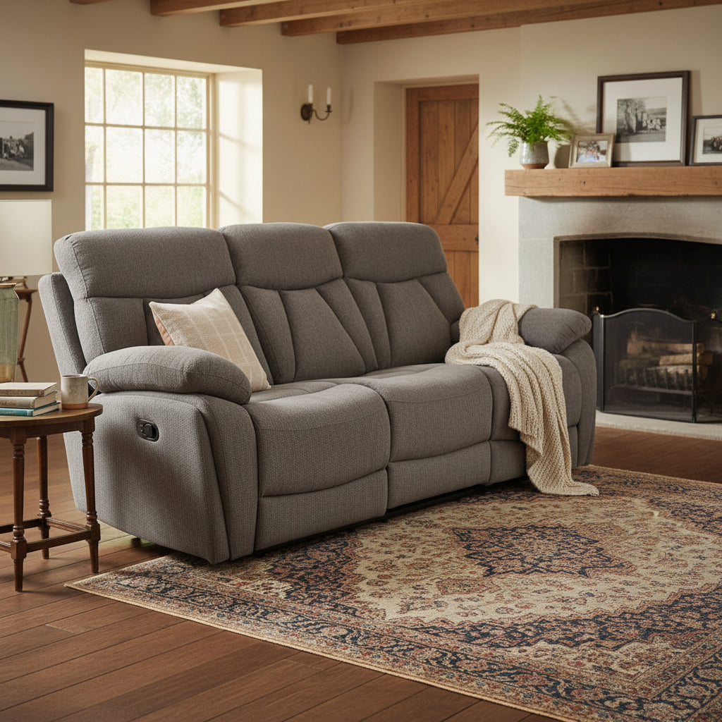 Yarbury 3 Seater Manual Recliner from Roseland Furniture