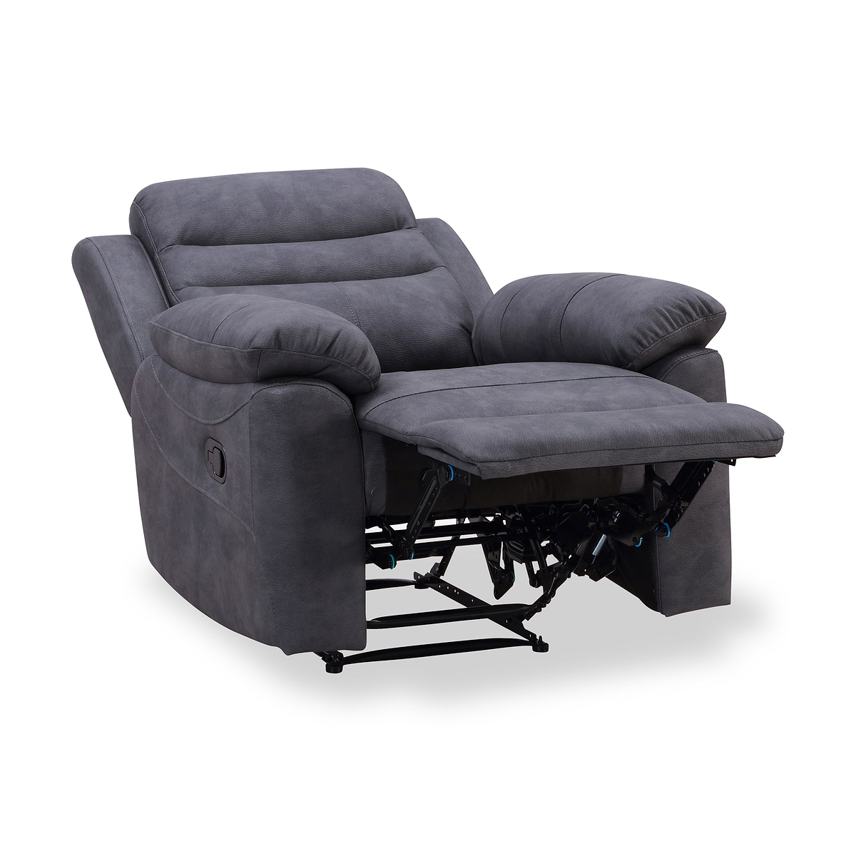 Conway Charcoal Reclining Armchair from Roseland Furniture