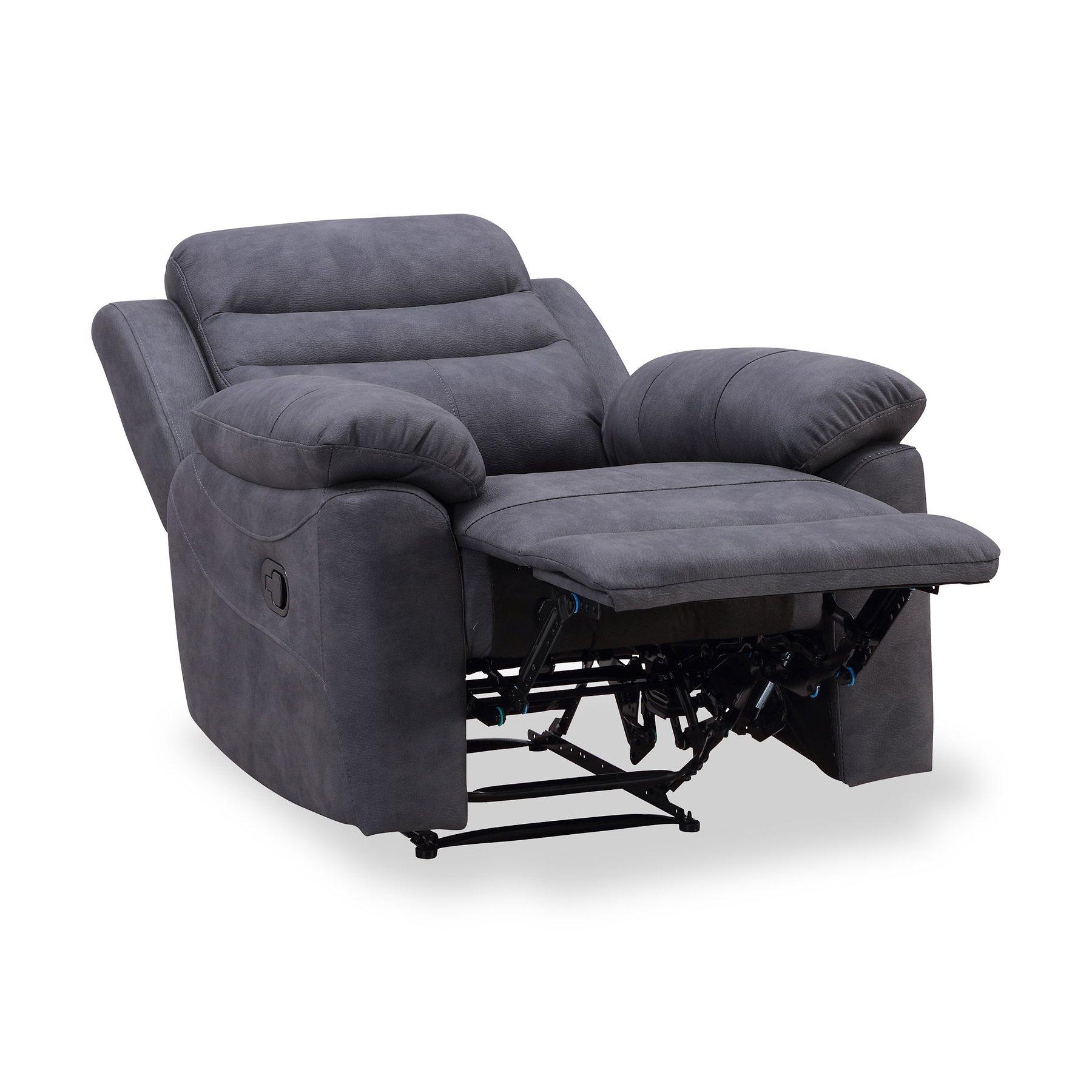 Conway Charcoal Reclining Armchair from Roseland Furniture