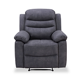 Conway Charcoal Reclining Armchair from Roseland Furniture