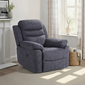 Conway Charcoal Reclining Armchair from Roseland Furniture
