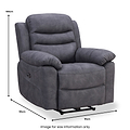 Conway Charcoal Electric Reclining Armchair from Roseland Furniture