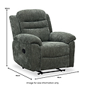 Conway Reclining Armchair Moss Green from Roseland Furniture