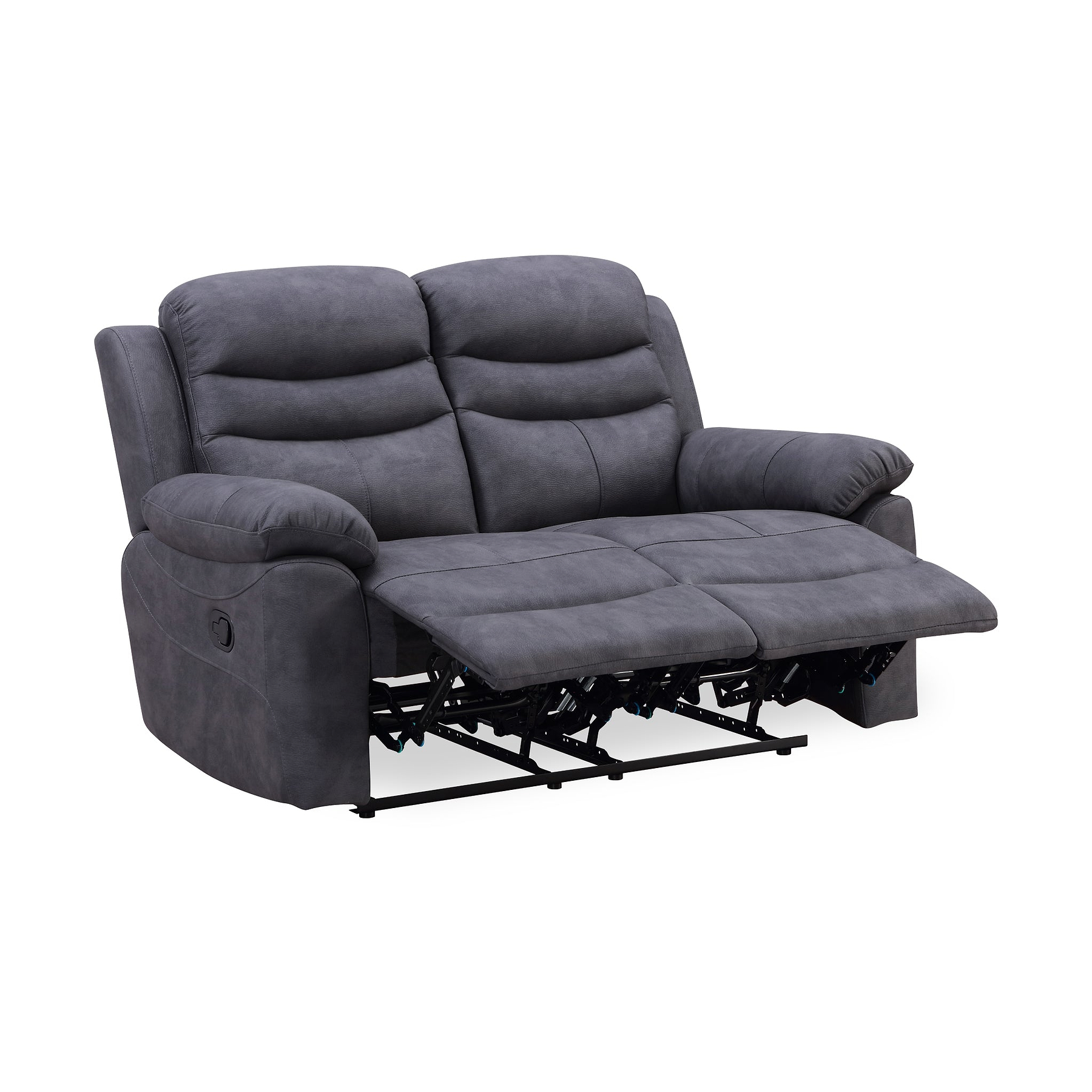 Conway Charcoal 2 Seater Recliner Sofa