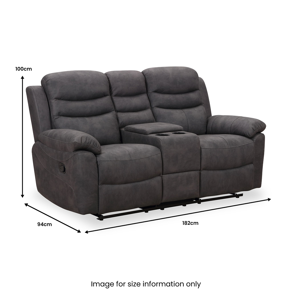 Conway 2 Seater Console Recliner from Roseland Furniture