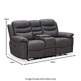 Conway 2 Seater Console Power Recliner from Roseland Furniture