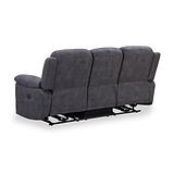 Conway Charcoal Electric 3 Seater Recliner from Roseland Furniture