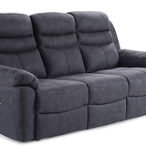 Conway Charcoal Electric 3 Seater Recliner from Roseland Furniture