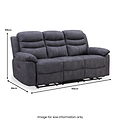 Conway Charcoal Electric 3 Seater Recliner from Roseland Furniture