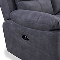 Conway Charcoal Electric 3 Seater Recliner from Roseland Furniture