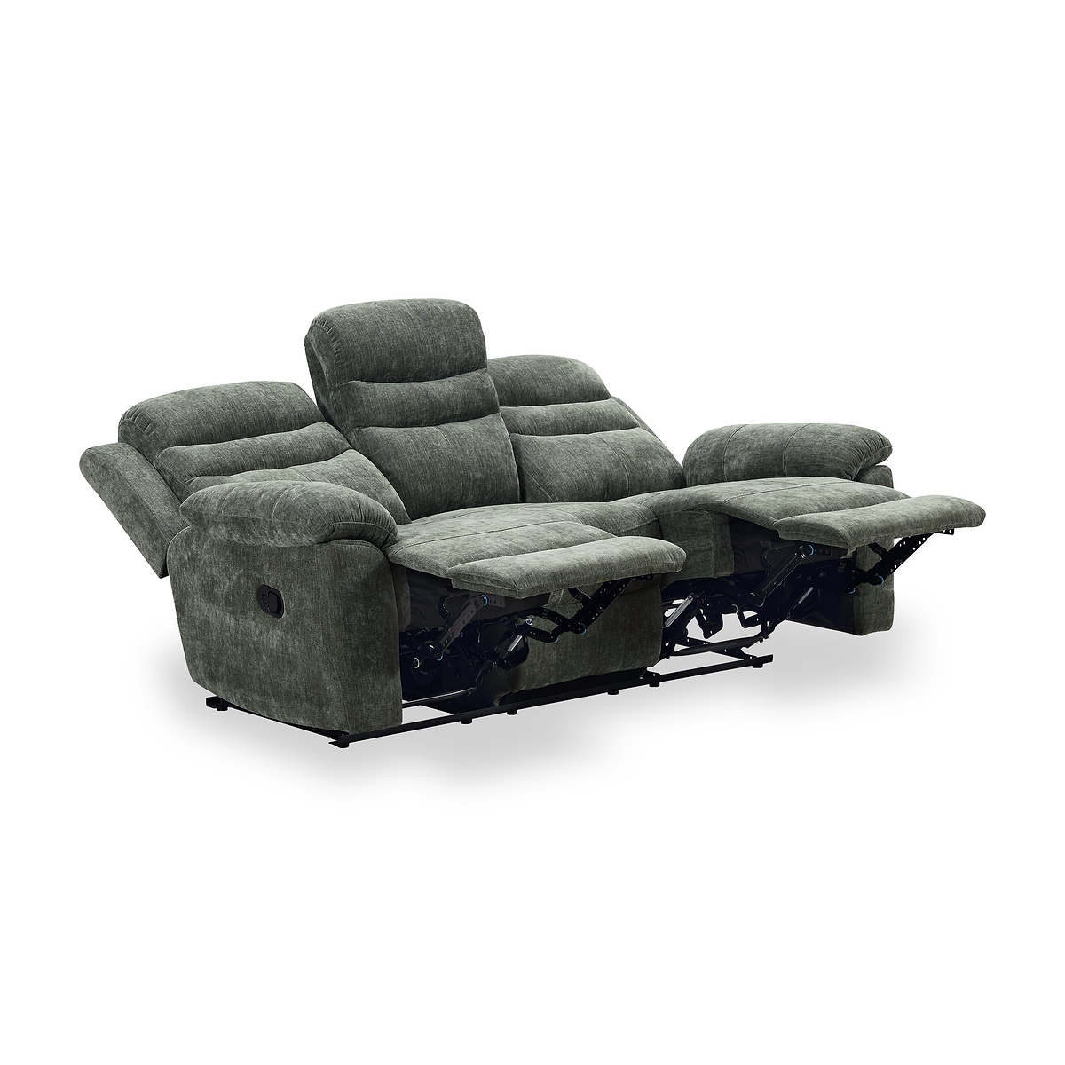 Conway Reclining 3 Seater Sofa Moss Green from Roseland Furniture