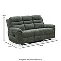 Conway Reclining 3 Seater Sofa Moss Green from Roseland Furniture
