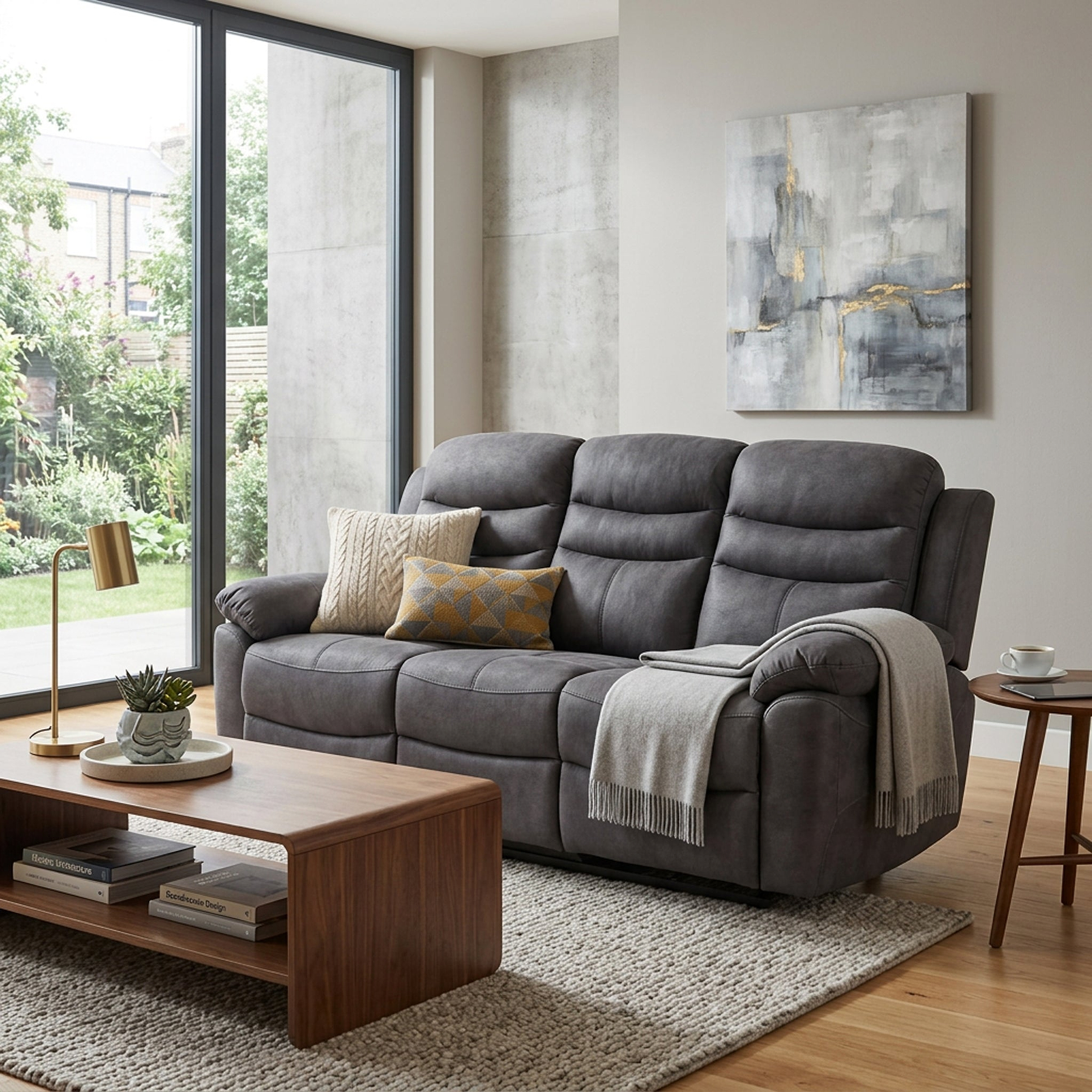 Conway 3 Seater Dropdown Recliner from Roseland Furniture
