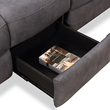 Conway 3 Seater Dropdown Recliner from Roseland Furniture