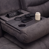 Conway 3 Seater Dropdown Power Recliner from Roseland Furniture