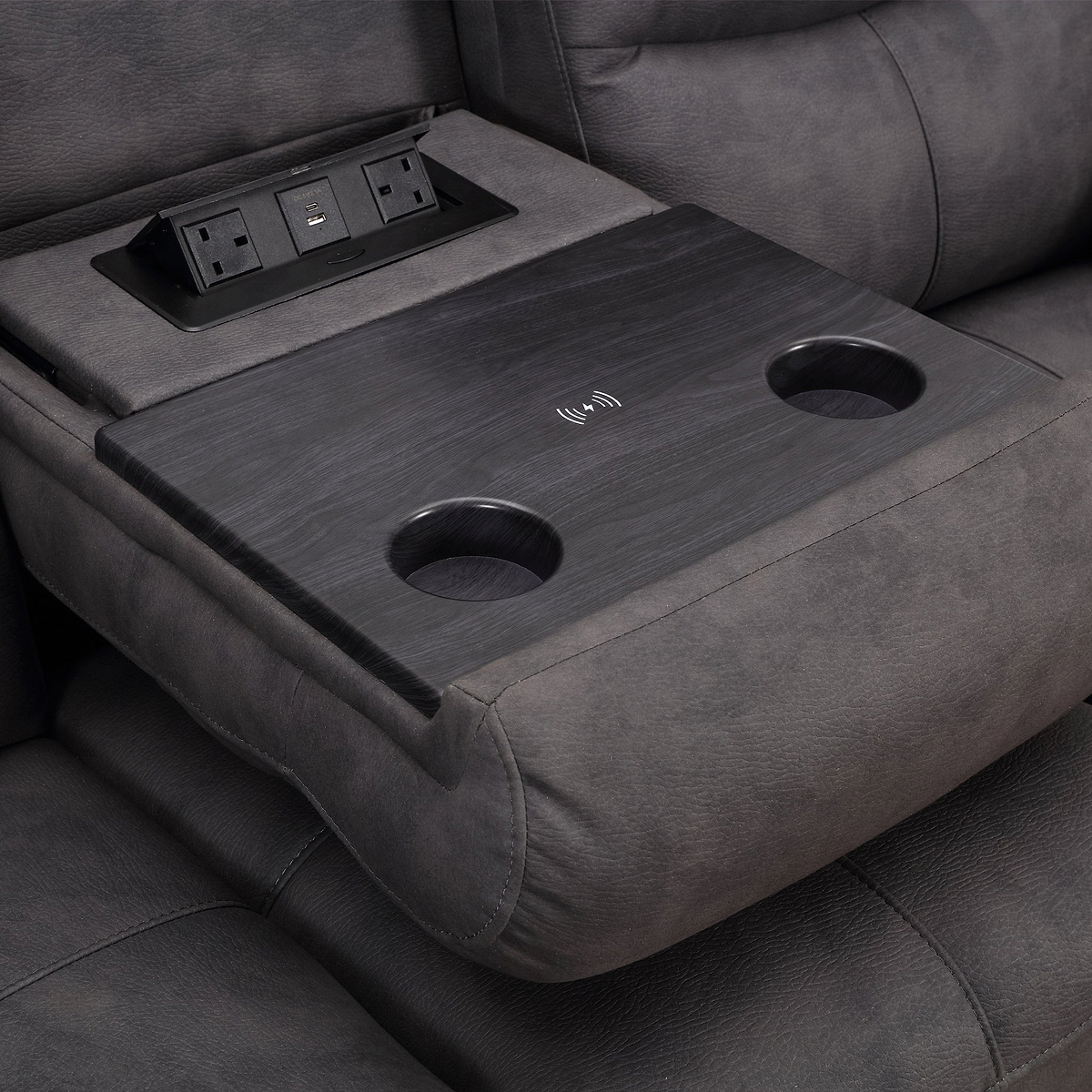 Conway 3 Seater Dropdown Power Recliner from Roseland Furniture