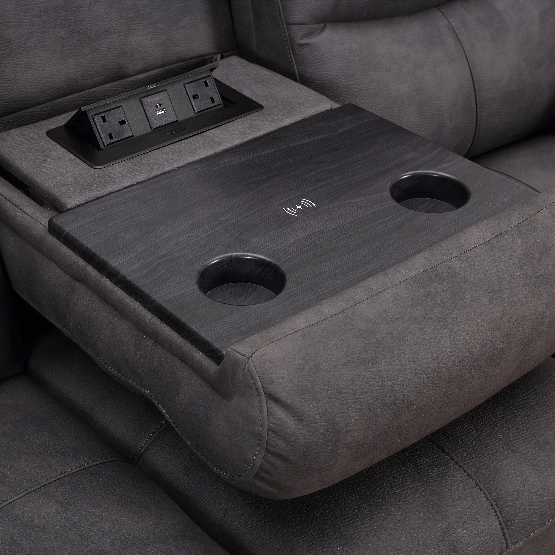 Conway 3 Seater Dropdown Power Recliner from Roseland Furniture