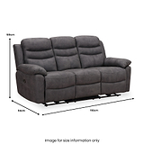 Conway 3 Seater Dropdown Power Recliner from Roseland Furniture