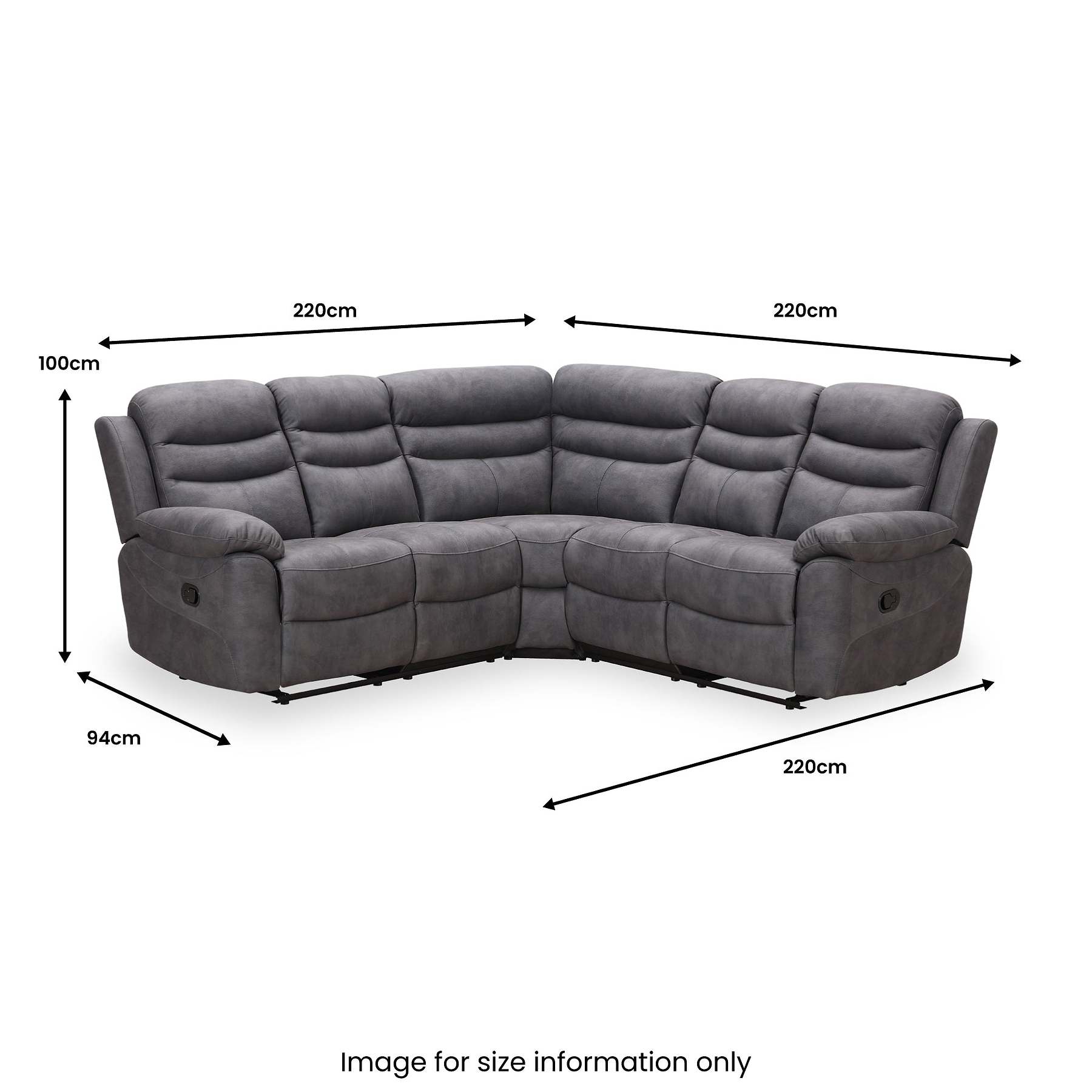 Conway Large Corner Sofa Recliner from Roseland Furniture
