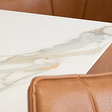 Lena-180cm-Kass-Gold-Sintered-Stone-Dining-Table from Roseland Furniture