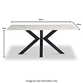 Lena-180cm-Kass-Gold-Sintered-Stone-Dining-Table from Roseland Furniture