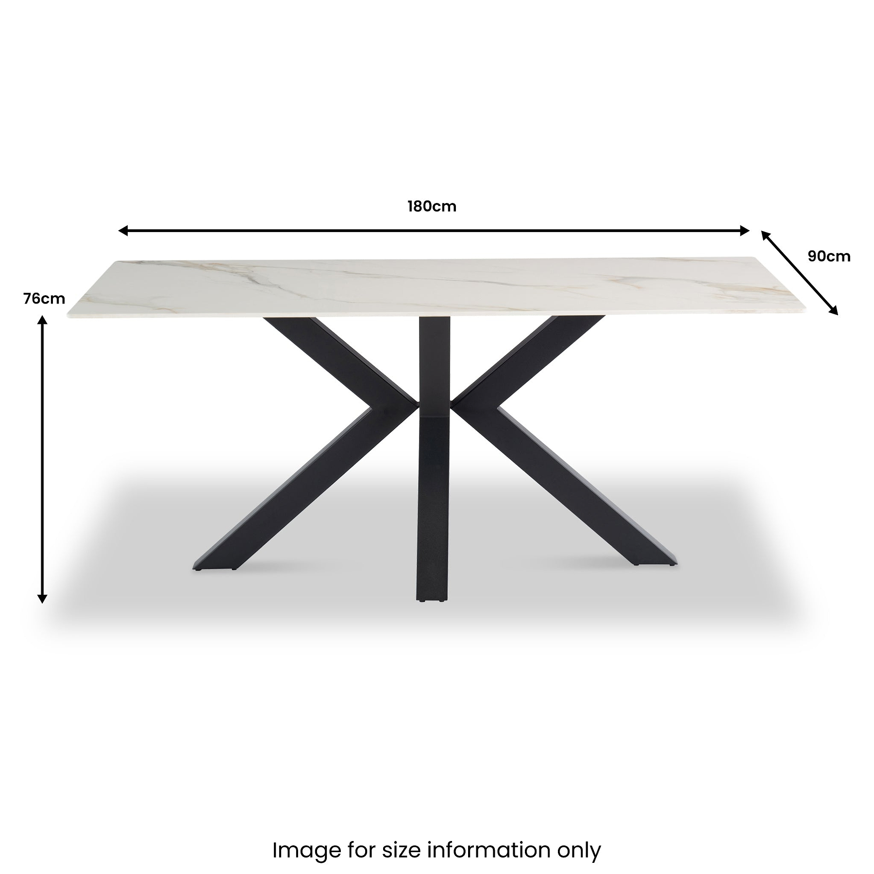 Lena-180cm-Kass-Gold-Sintered-Stone-Dining-Table from Roseland Furniture